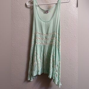 Free People Mint Green Sleeveless Women's Top